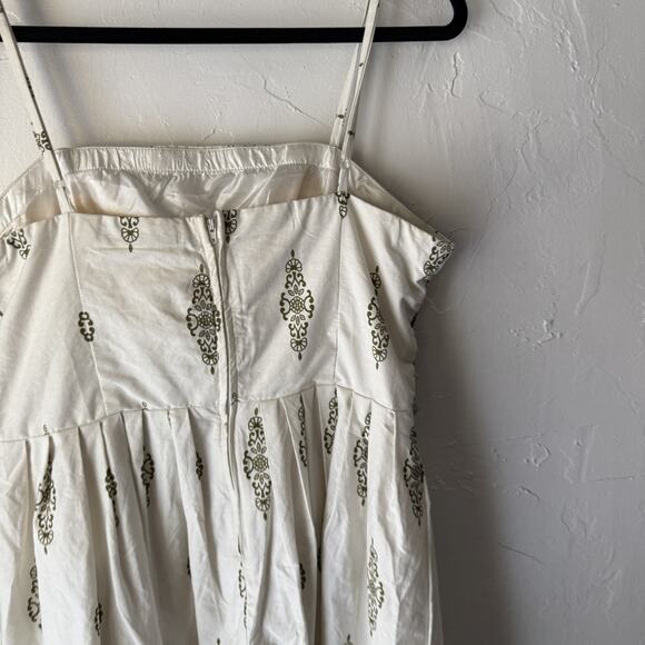 Y Apparel Dress Y2k Fairy Small White Green Boho‎ Sundress Crochet Lace Midi - Picture 8 of 9